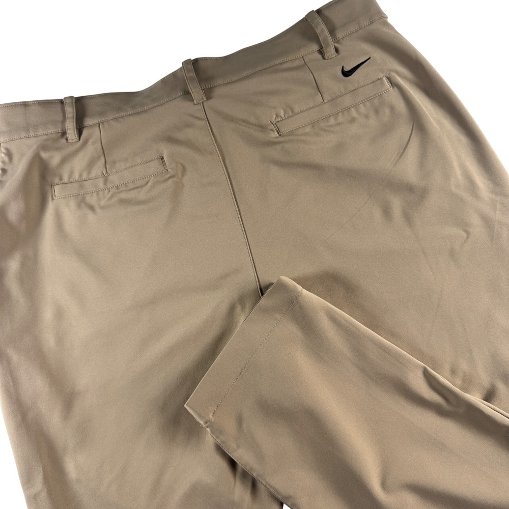 Nike Dri-FIT Golf Pants Mens 38x30 Tan Khaki Standard Fit Performance Stretch